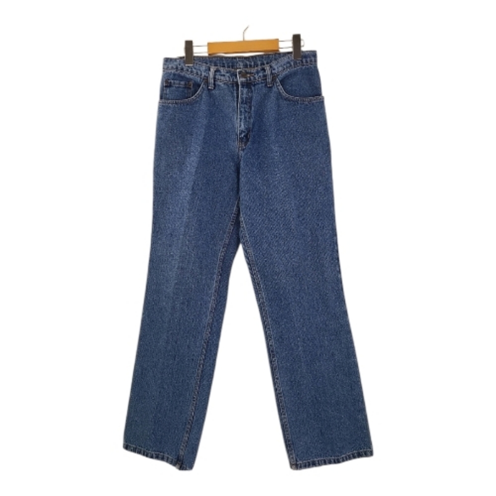 Vintage Baleno Women's High Waist Straight Leg Blue Jeans Size 32 Classic Denim